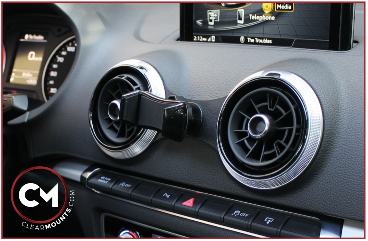 Clearmounts Bracket + Swivel Magnetic & Cradle Holder