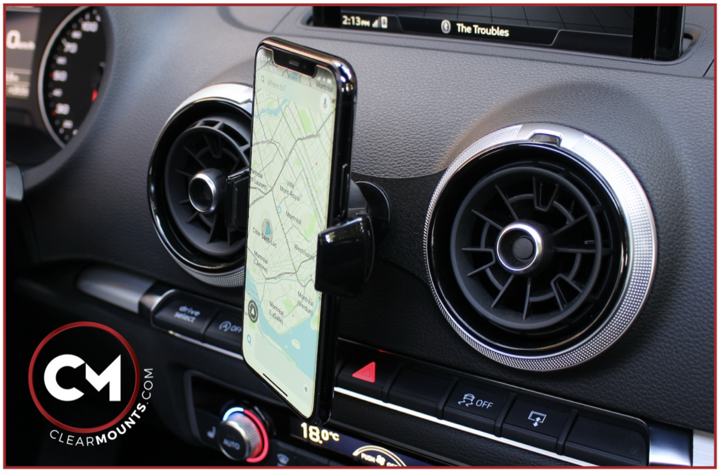 Clearmounts Bracket + Swivel Magnetic & Cradle Holder