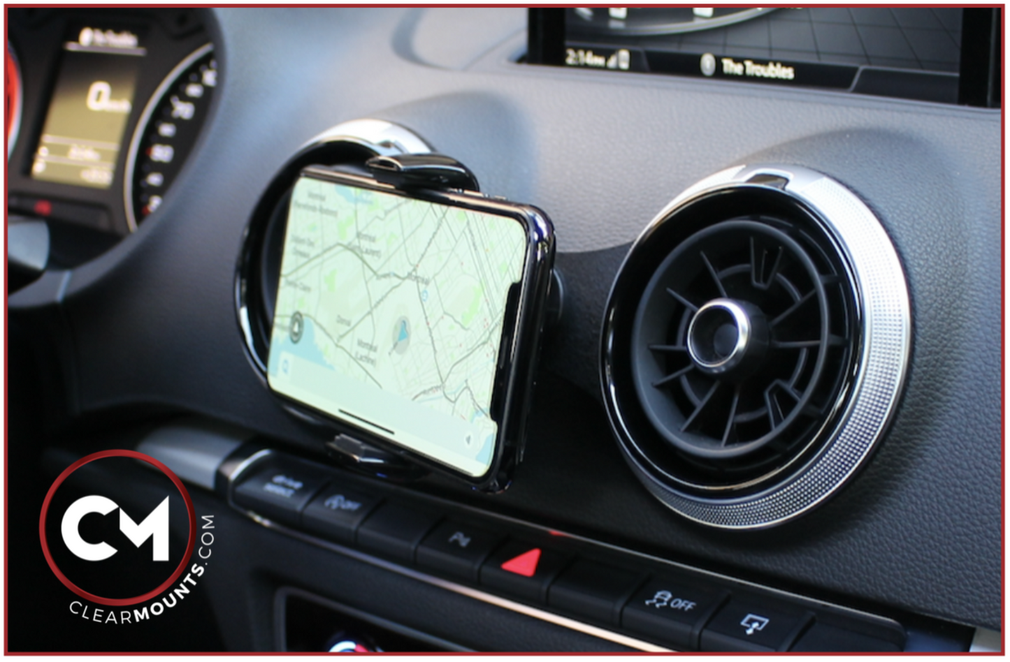 Clearmounts Bracket + Swivel Magnetic & Cradle Holder