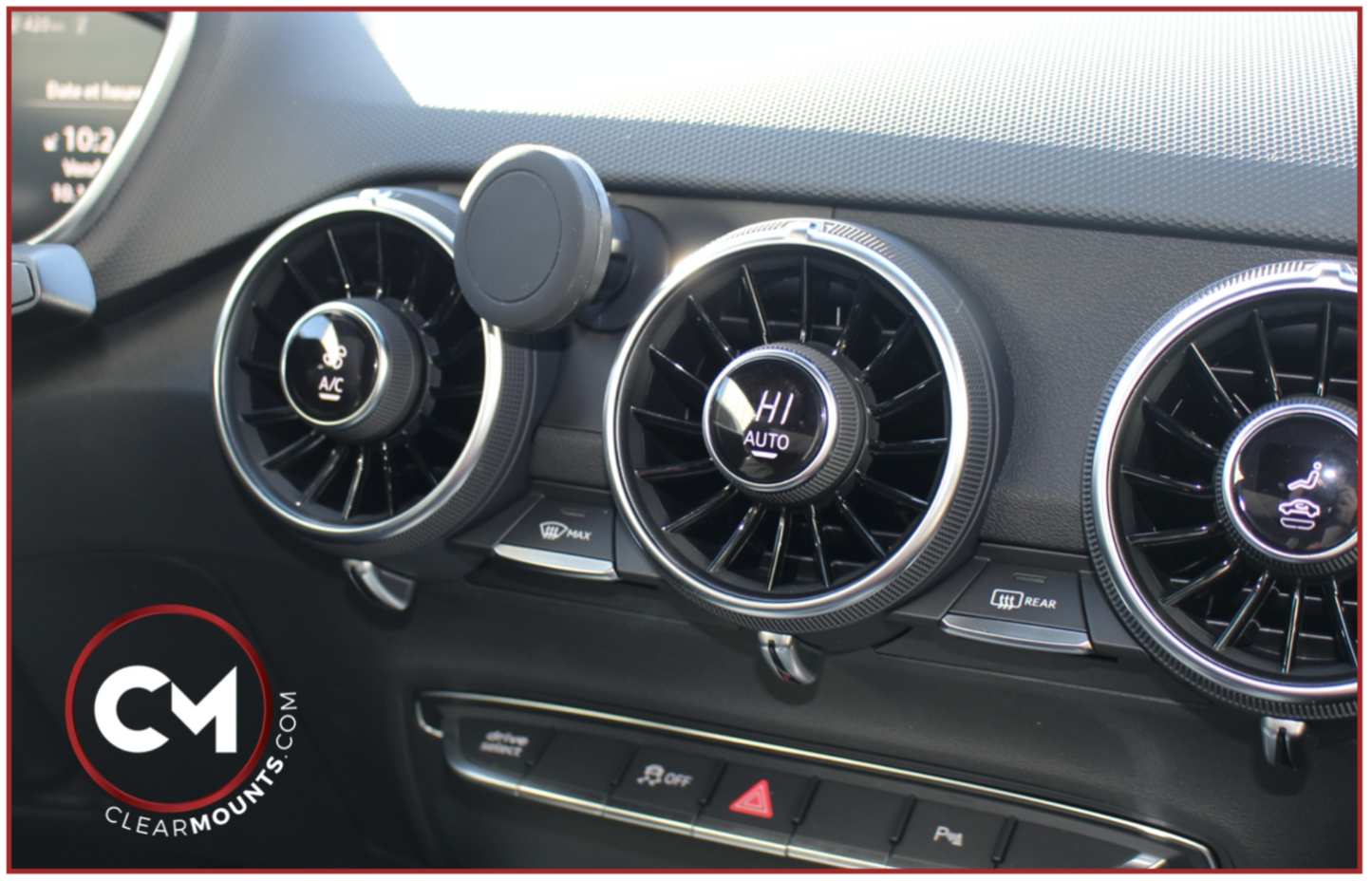 Clearmounts Bracket + Swivel Magnetic & Cradle Holder