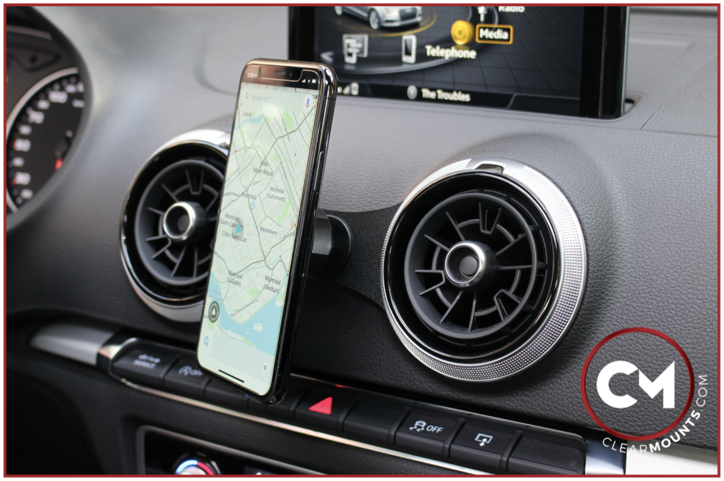 Clearmounts Bracket + Swivel MagSafe Holder