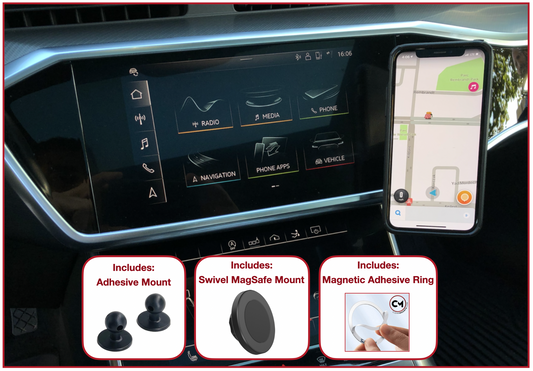 Clearmounts Adhesive Mount + MagSafe Magnetic Holder