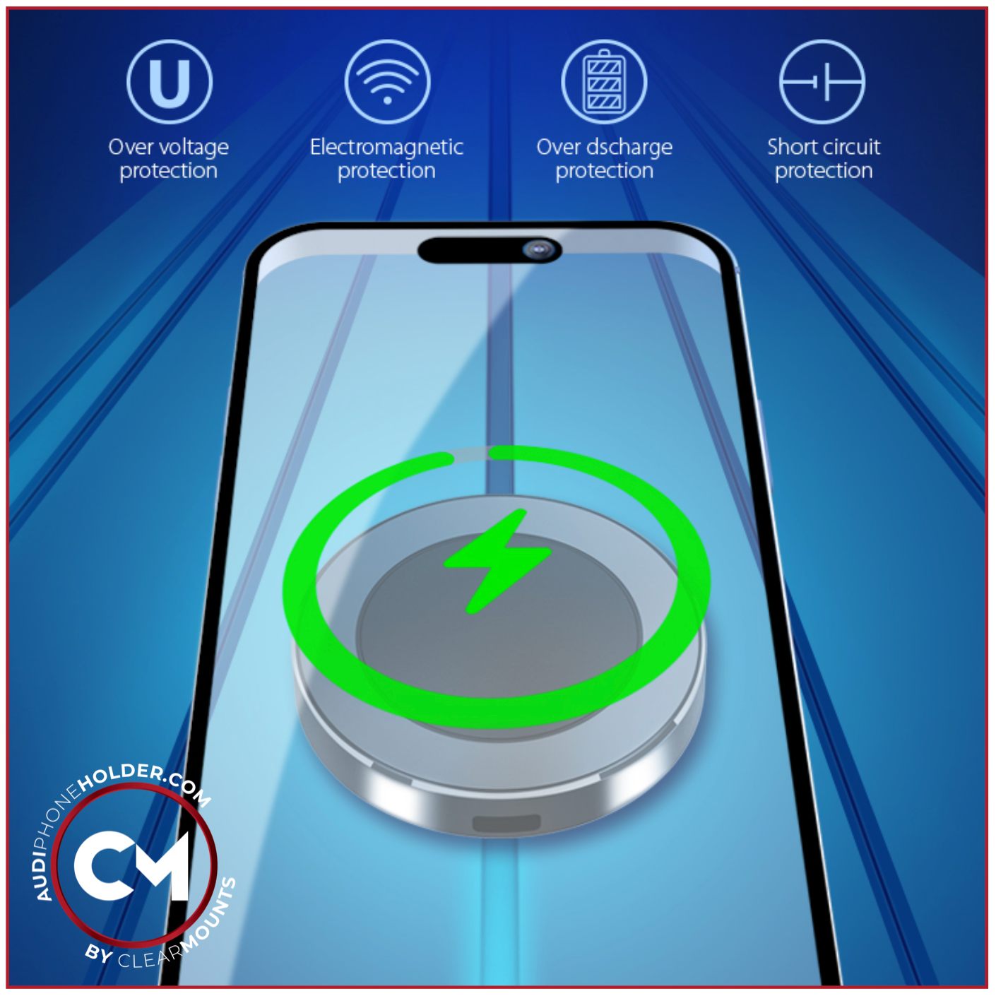 Clearmounts Bracket + Swivel MagSafe Wireless Charging Holder