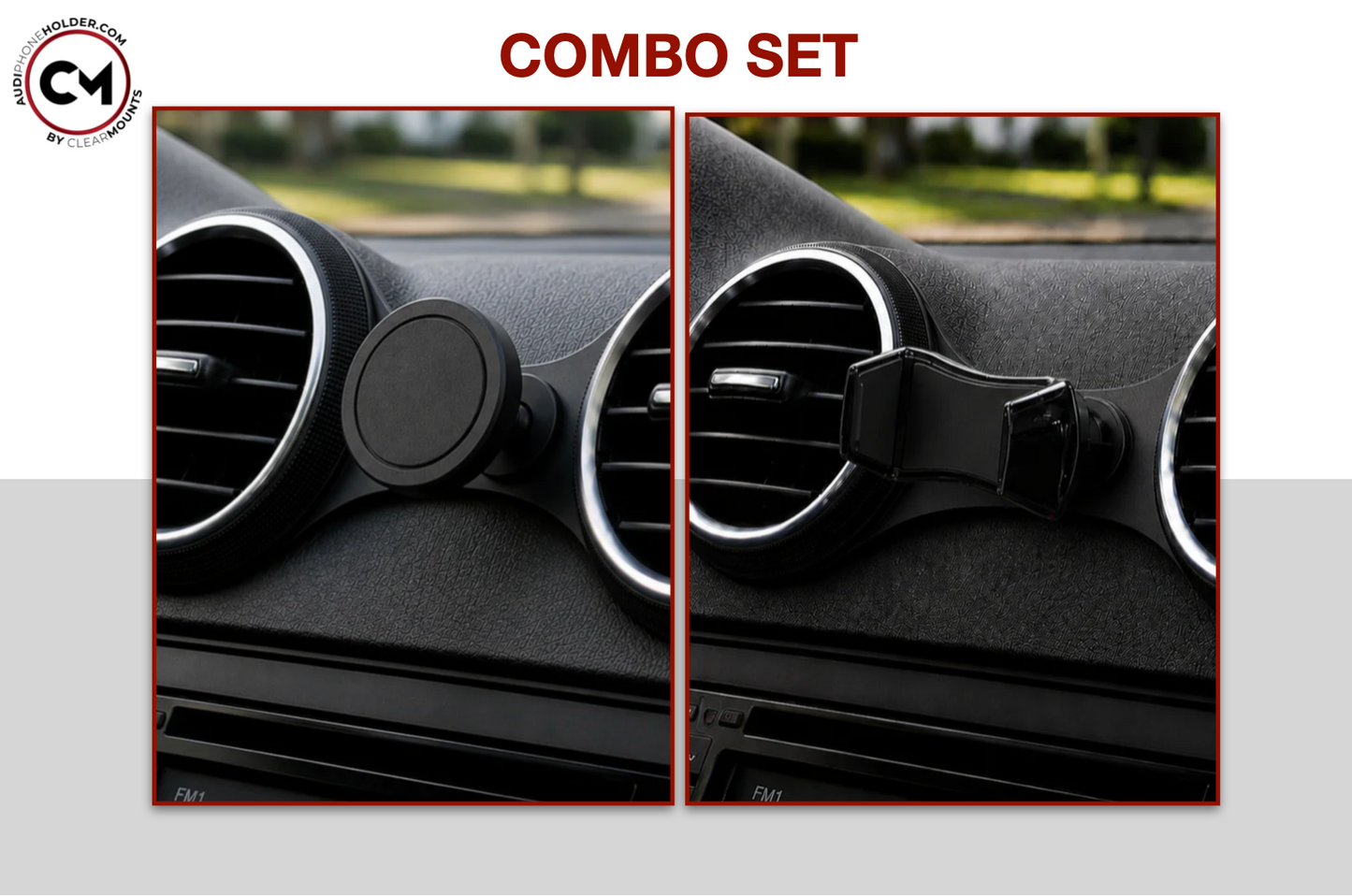 Soporte Clearmounts + soporte giratorio MagSafe
