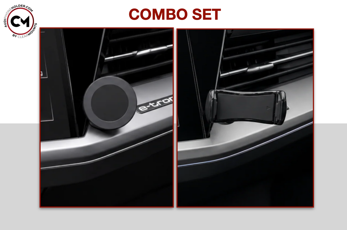 Soporte adhesivo Clearmounts + soporte magnético MagSafe