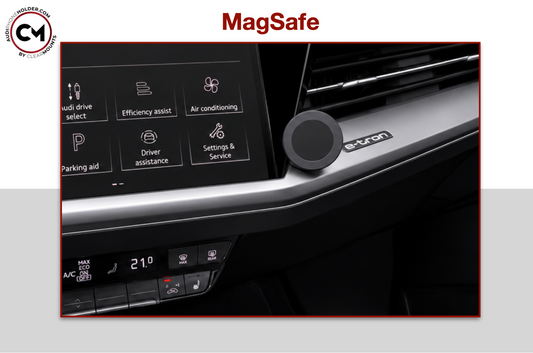 Clearmounts Adhesive Mount + MagSafe Magnetic Holder (Non-Charging)
