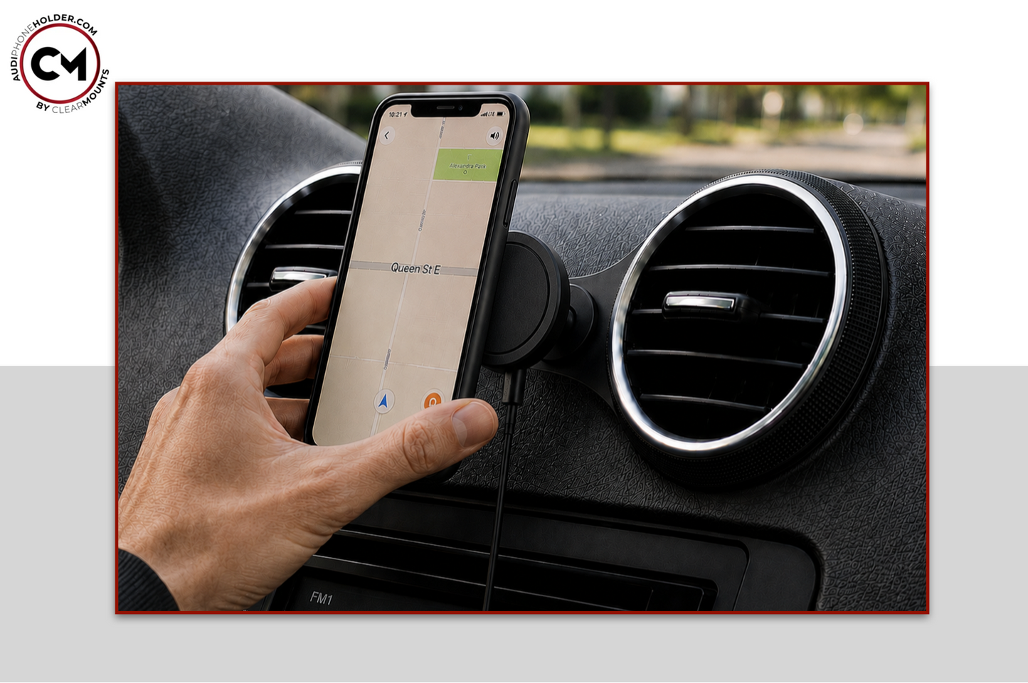 Clearmounts Bracket + Swivel MagSafe Wireless Charging Holder