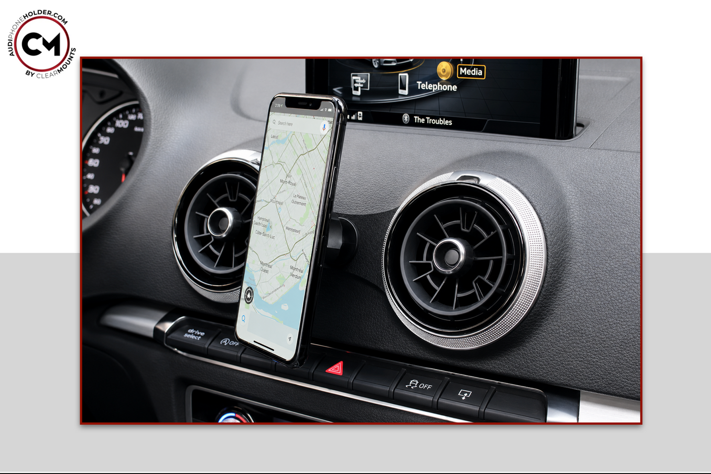 Clearmounts Bracket + Swivel MagSafe Holder (Non-Charging)