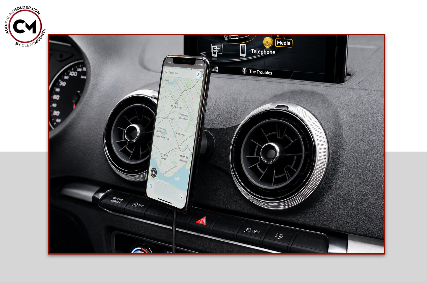 Clearmounts Bracket + Swivel MagSafe Wireless Charging Holder