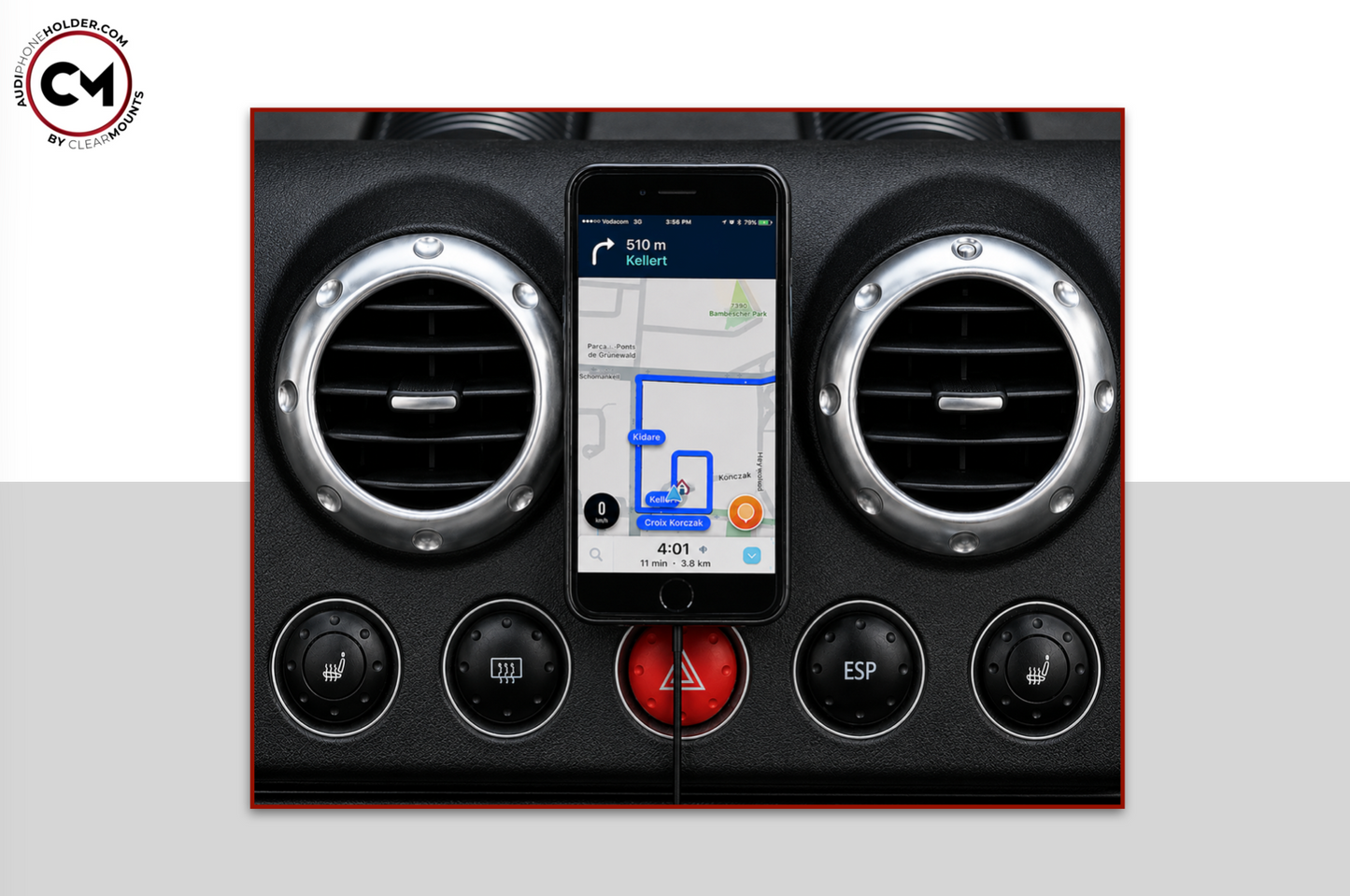 Clearmounts Bracket + Swivel MagSafe Wireless Charging Holder