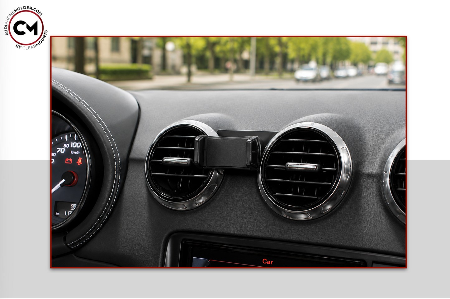 Audi TT (MK2) YR2007-2014: Clearmounts Bracket + Swivel Magnetic Holder (Non-MagSafe ) + Swivel Cradle Holder COMBO SET