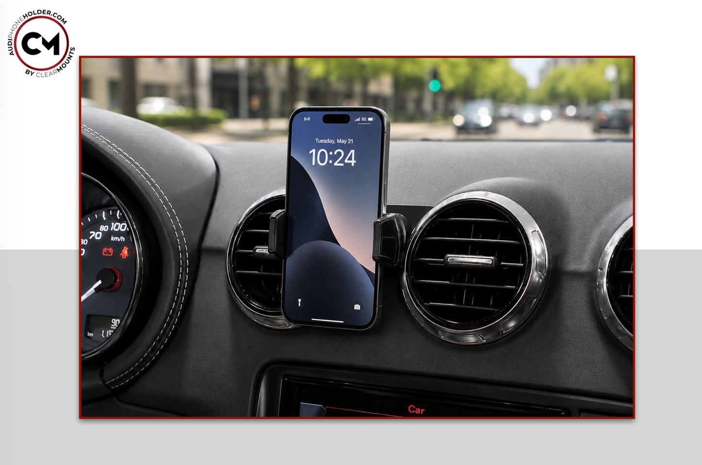 Audi TT (MK2) YR2007-2014: Clearmounts Bracket + Swivel MagSafe Holder (Non-Charging) + Swivel Cradle Holder COMBO SET