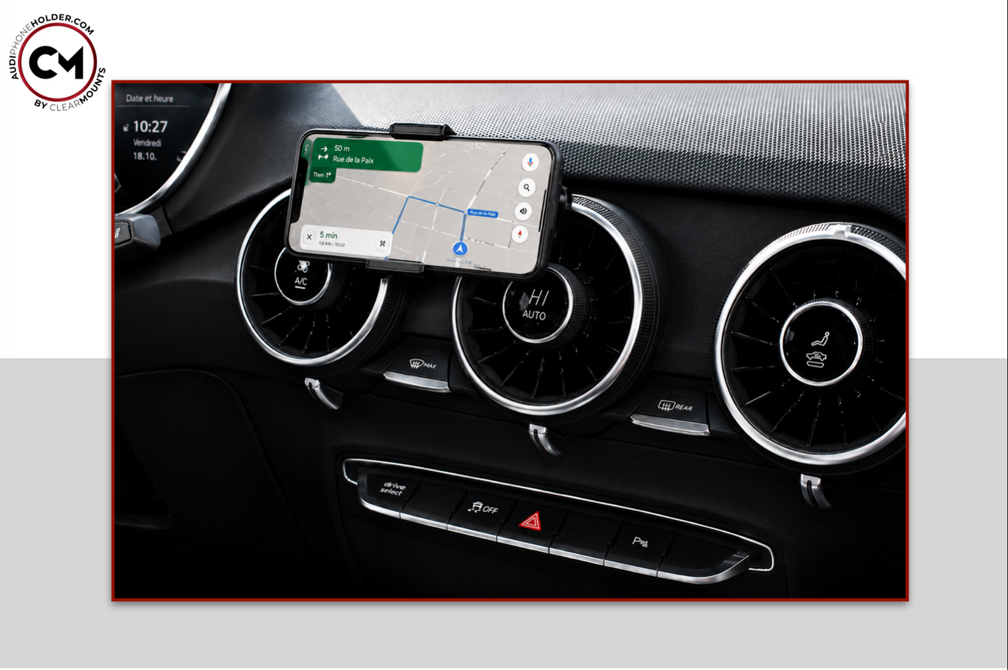 Clearmounts Bracket + Swivel Adjustable Cradle Holder
