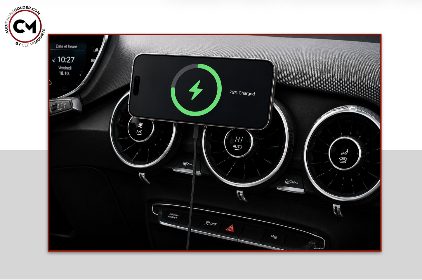 Clearmounts Bracket + Swivel MagSafe Wireless Charging Holder